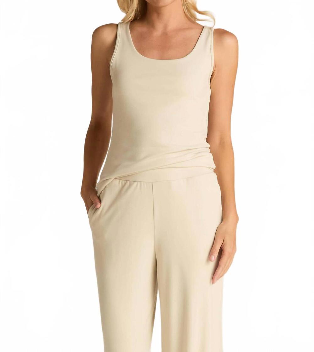 NEW FACEPLANT DREAMS soft tank top in beige